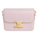 CELINE TEEN TRIOMPHE BAG IN SHINY CALFSKIN BRONZE