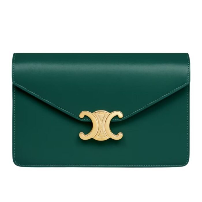 CELINE WALLET ON CHAIN MARGO IN SHINY CALFSKIN RICE