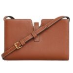 CELINE 16 STRAP POCHETTE IN SUPPLE GRAINED CALFSKIN TAN