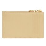 CELINE ZIPPED CARD HOLDER TRIOMPHE CHARMS IN SHINY CALFSKIN SPRING YELLOW