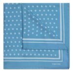 TOM FORD POLKA DOT SQUARE DESIGN POCKET SQUARE AVIAN BLUE