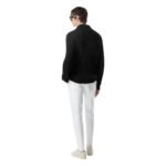 TOM FORD SILK MERINO SHAWL COLLAR CARDIGAN BLACK