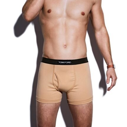 TOM FORD COTTON BOXER BRIEFS NUDE