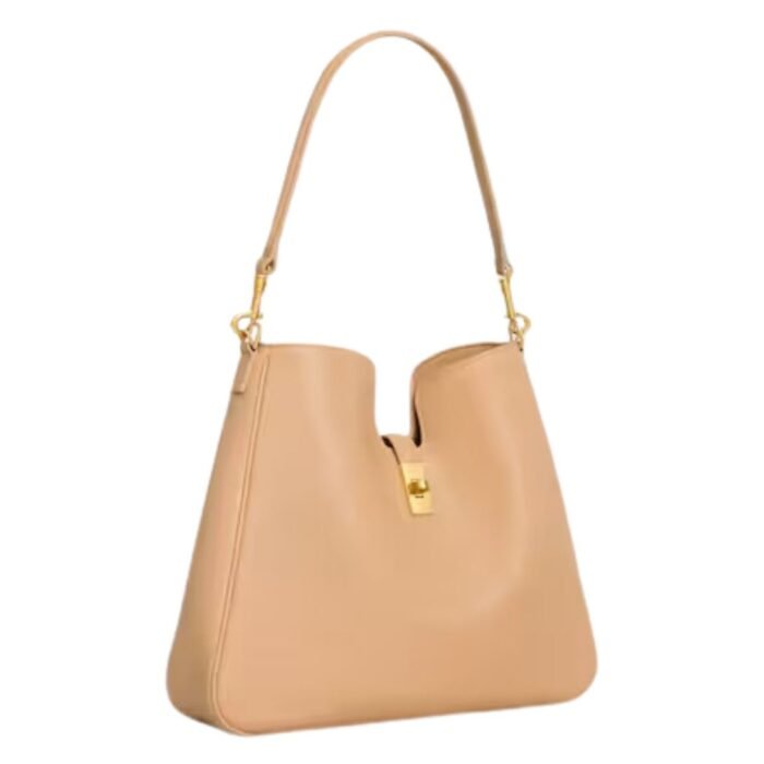 CELINE MEDIUM CAMILLE 16 SOFT BAG IN SMOOTH CALFSKIN LIGHT SAND