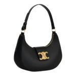 CELINE MEDIUM AVA TRIOMPHE BAG IN SMOOTH CALFSKIN BLACK