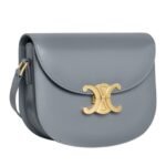 CELINE BESACE CLEA IN SHINY CALFSKIN BLUE GREY