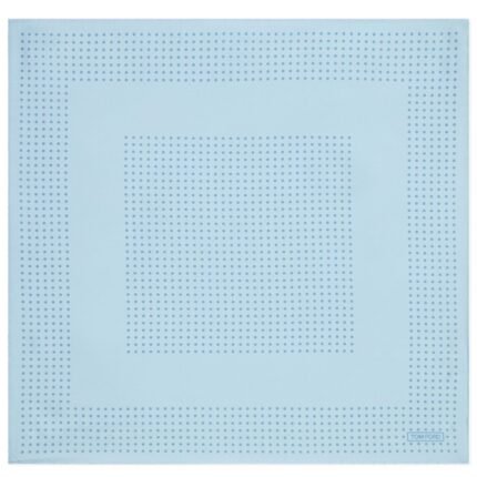 TOM FORD FRAMED POLKA DOT POCKET SQUARE AQUAMARINE