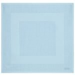 TOM FORD FRAMED POLKA DOT POCKET SQUARE LIGHT BLUE