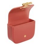 CELINE MINI CHAIN CLAUDE IN SHINY CALFSKIN RED CANYON