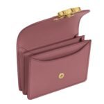 CELINE BUSINESS CARD HOLDER TRIOMPHE IN SHINY CALFSKIN VINTAGE ROSE