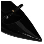 CELINE SUZY POINTY TOE BALLERINA IN PATENT CALFSKIN BLACK