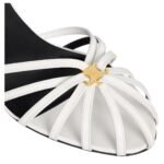 CELINE TRIOMPHE SANDAL IN LAMBSKIN WHITE-GOLD