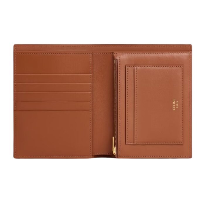 CELINE MEDIUM WALLET VICTOIRE IN TRIOMPHE CANVAS TAN
