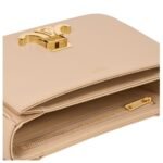 CELINE TEEN TRIOMPHE BAG IN SHINY CALFSKIN OAT BEIGE