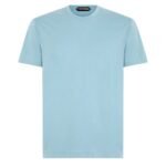 TOM FORD LYOCELL COTTON CREW T SHIRT LIGHT BLUE