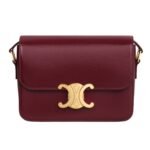 CELINE TEEN TRIOMPHE BAG IN SHINY CALFSKIN ROSE