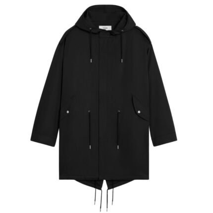 CELINE LONG PARKA IN TECHNICAL COTTON