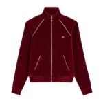 CELINE TRIOMPHE TRACKSUIT JACKET IN VELVET JERSEY NAVY-ECRU