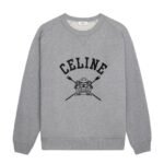 CELINE LOOSE BLASON SWEATSHIRT IN COTTON FLEECE