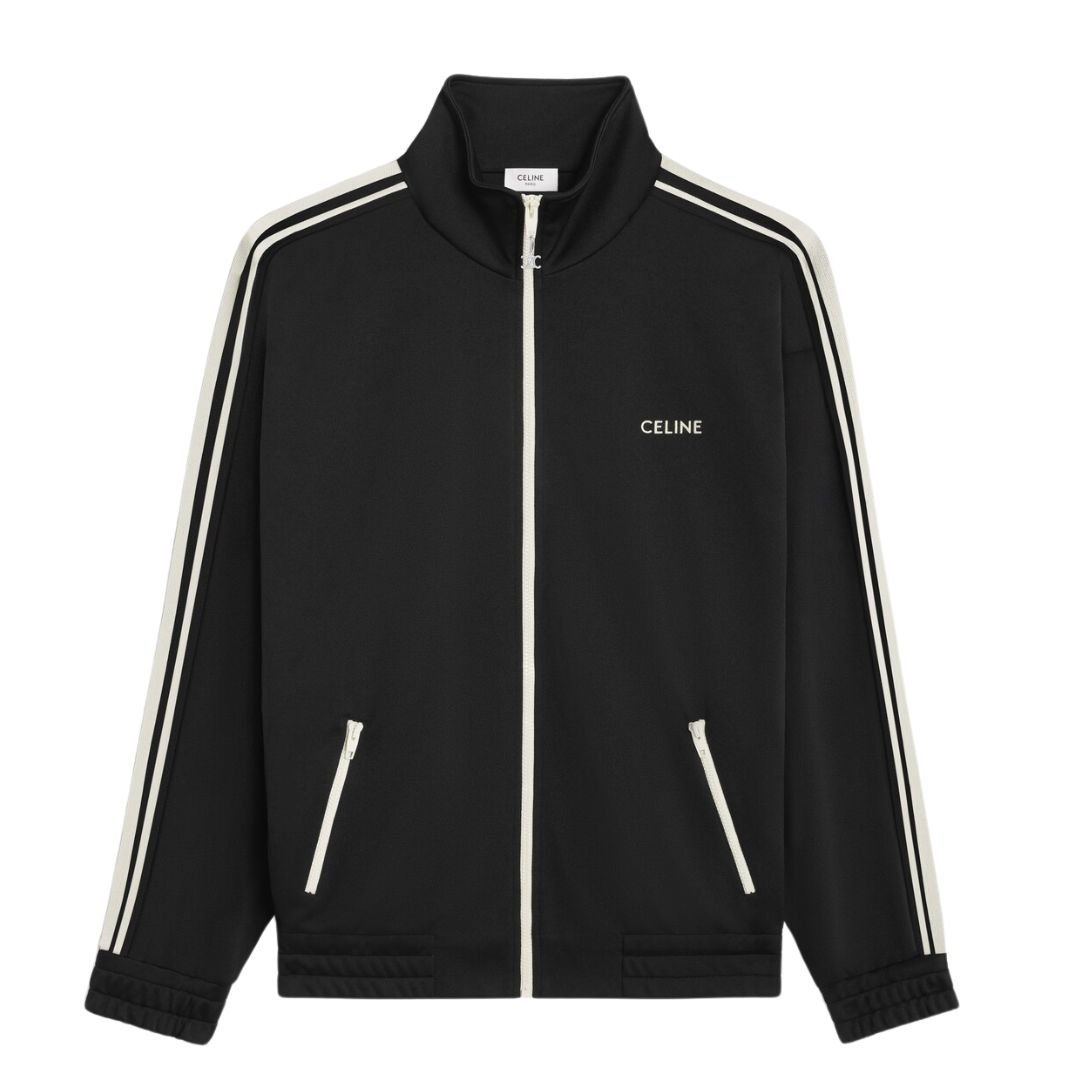 1 CELINE TRACKSUIT JACKET IN DOUBLE FACE JERSEY