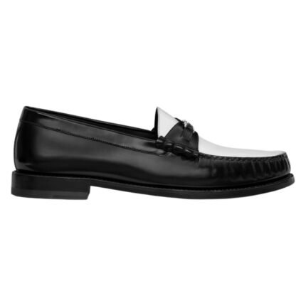 CELINE LUCO TRIOMPHE LOAFER IN POLISHED BULL BLACK