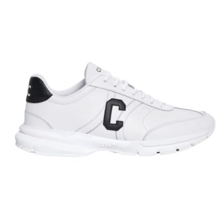 CELINE RUNNER CR 02 LOW LACE UP SNEAKER IN CALFSKIN