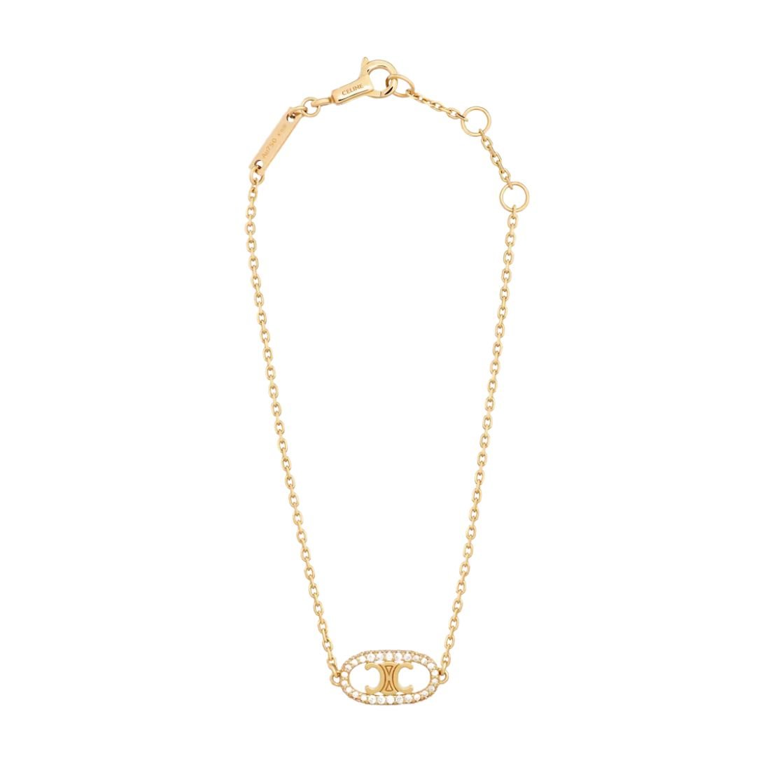 1 CELINE MAILLON TRIOMPHE BRACELET IN YELLOW GOLD AND DIAMONDS