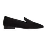 CELINE TRIOMPHE SLIPPERS IN SUEDE CALFSKIN