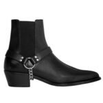 CELINE CAMARGUE BIKER CHELSEA BOOT IN CALFSKIN VEGETAL TANNING