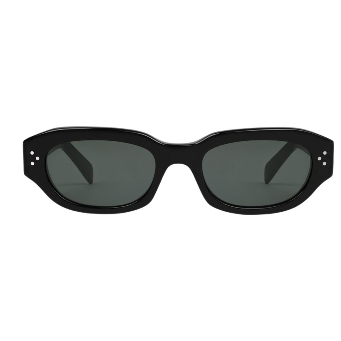 1 CELINE BLACK FRAME 58 SUNGLASSES IN ACETATE BLACK