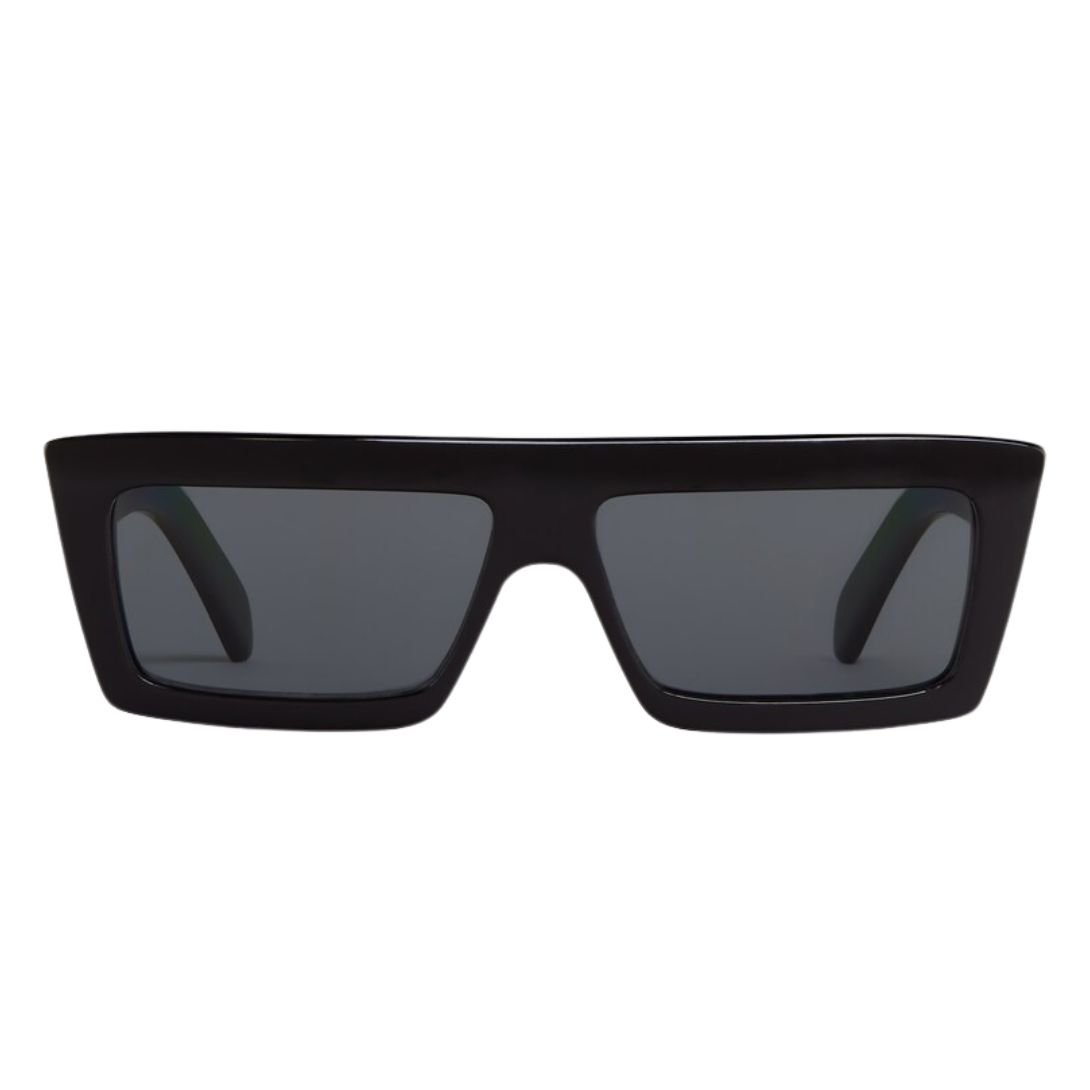1 CELINE MONOCHROMS 02 SUNGLASSES IN ACETATE BLACK