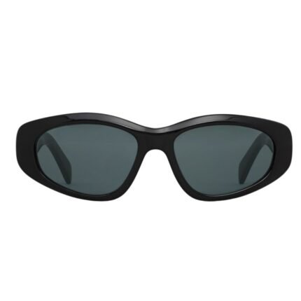 CELINE MONOCHROMS 07 SUNGLASSES IN ACETATE BLACK