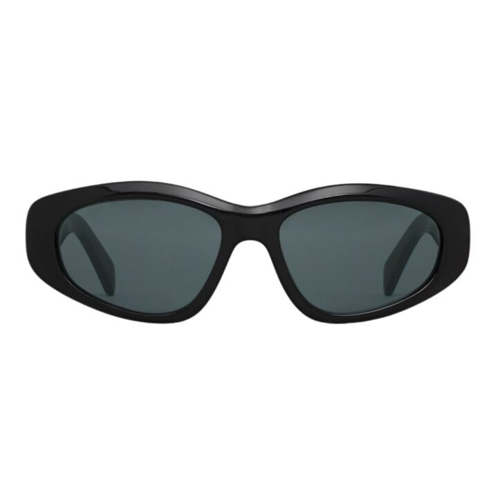CELINE MONOCHROMS 07 SUNGLASSES IN ACETATE BLACK