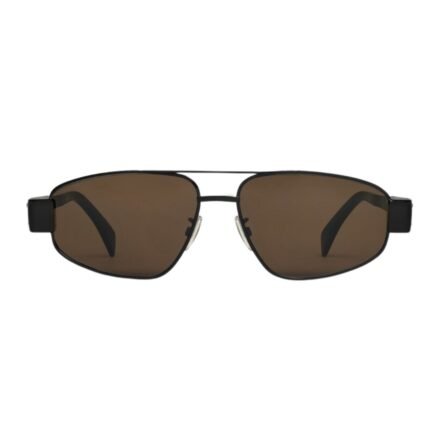 CELINE TRIOMPHE METAL 03 SUNGLASSES IN METAL BLACK-BROWN