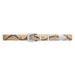 CELINE MEDIUM WESTERN BELT IN PYTHON PRINTED CALFSKIN