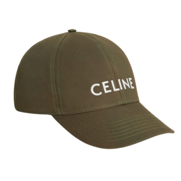CELINE BASEBALL CAP IN COTTON EBENE