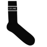 CELINE SOCKS IN STRIPED COTTON BLACK