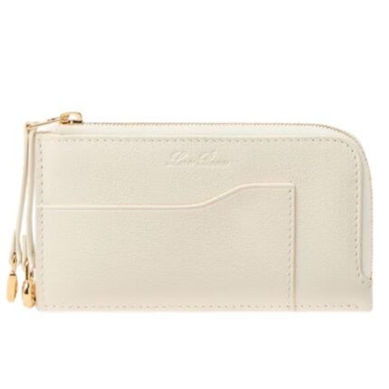 LORO PIANA EXTRA ZIP POUCH CORAL FICTION