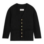 CELINE OVERSIZED JACKET IN BOUCLÉ TWEED CASHMERE IVOIRE