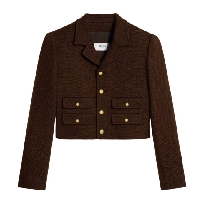 CELINE VIVIENNE JACKET IN WOOL TWEED