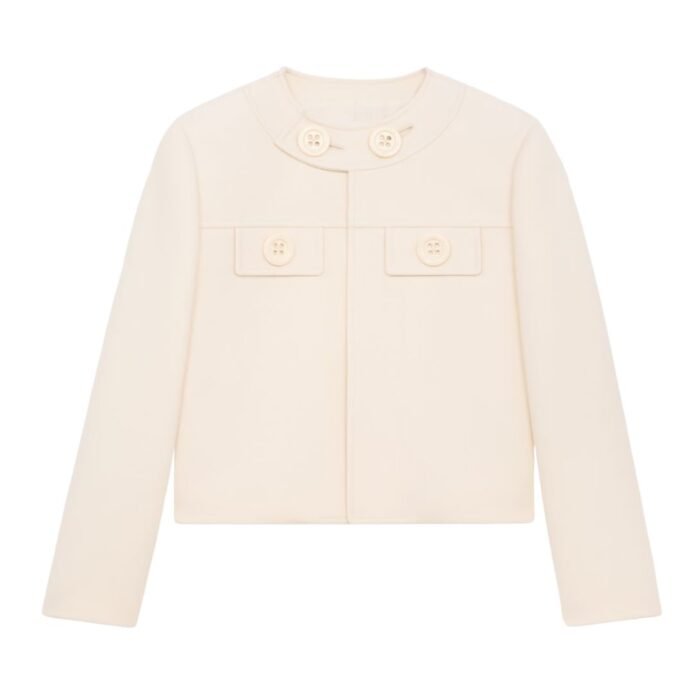 CELINE BROMPTON JACKET IN WOOL SILK GABARDINE