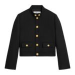 CELINE VERNEUIL JACKET IN DOUBLE FACED WOOL TRICOTINE