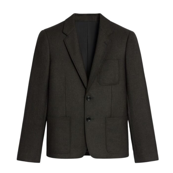 CELINE SHORT JACKET IN CASHMERE FLANNEL