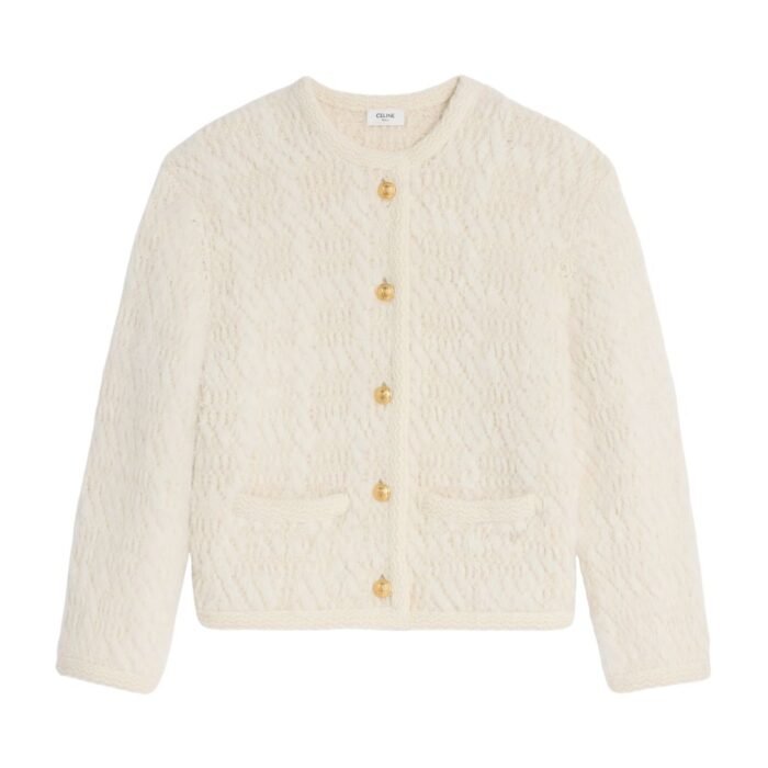 CELINE CARDIGAN JACKET IN ALPACA WOOL