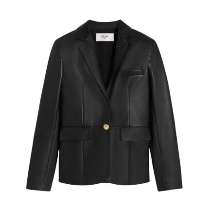 CELINE TAILORED JACKET IN SOFT LAMBSKIN