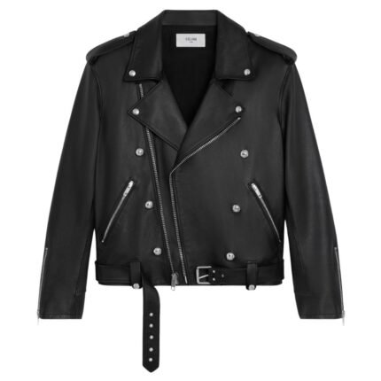 CELINE LOOSE BIKER JACKET IN CALFSKIN