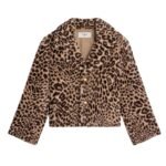 CELINE EGG SHAPED PEACOAT IN FUR EFFECT WOOL