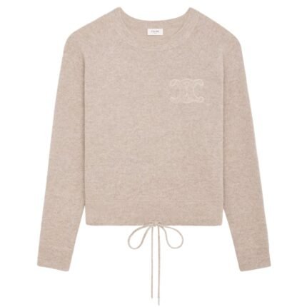 CELINE TRIOMPHE CREW NECK SWEATER IN WOOL AND CASHMERE