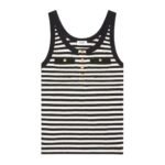CELINE MARINIÈRE TANK TOP IN RIBBED COTTON JERSEY