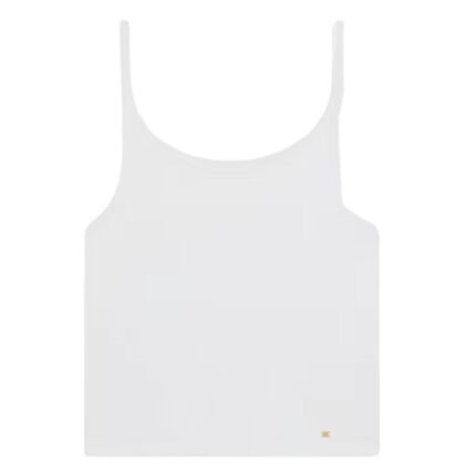 CELINE TRIOMPHE TANK TOP IN RIBBED COTTON